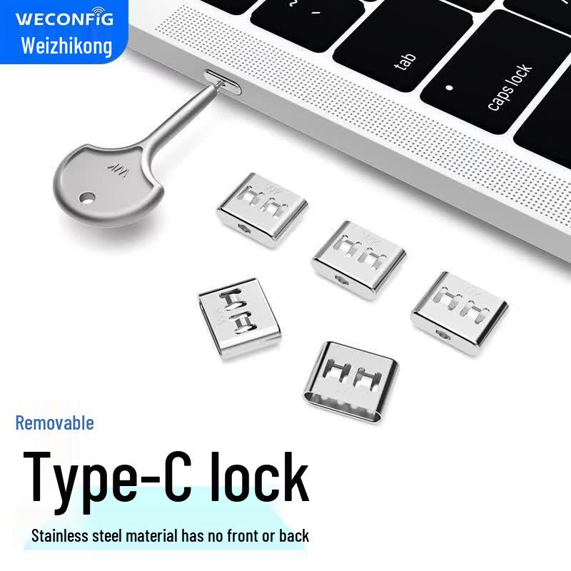 WECONFIG Type-C Port Blocker Security Lock (2nd Gen)
