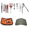 10pcs/set Nail Clipper Cutters Kit Nail Care Tools Set Scissor Tweezer Knife Ear Pick Manicure Set