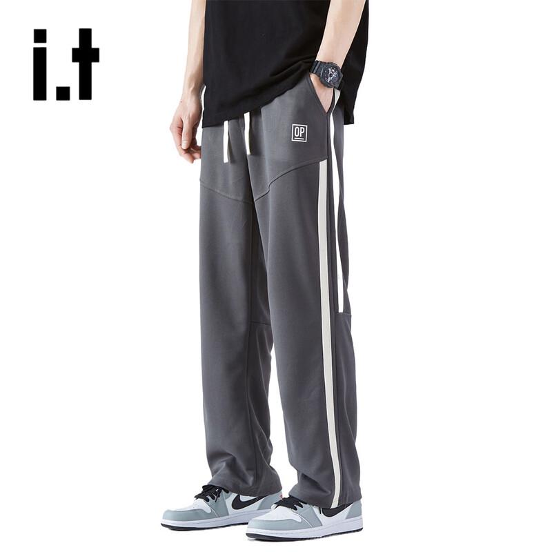 

OVERPROTECTION Men s Striped Straight-Leg Wide-Leg Trousers L