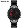 Classic Men's Quartz Watch - Car Wheel Style, Steel Band, Trendy & Casual