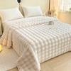 New Plush Velvet Flat Sheets Heavyweight Bed Sheet King Sheets For Winter Warm Single Queen Blanket Bedspreads