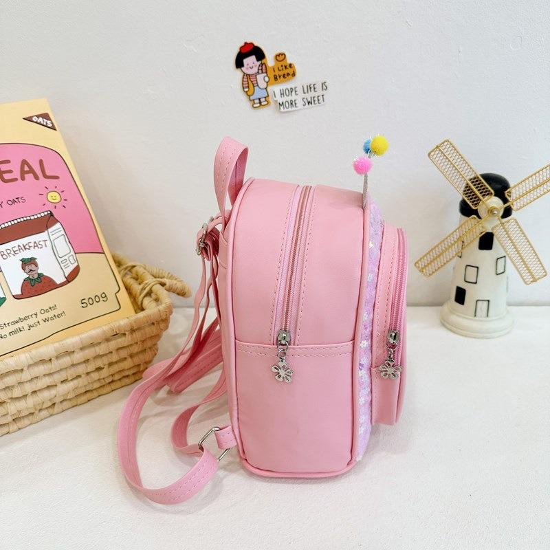 New Children's Schoolbag Cartoon Sweet Girl Backpack Sequined Backpack Kindergarten Bag