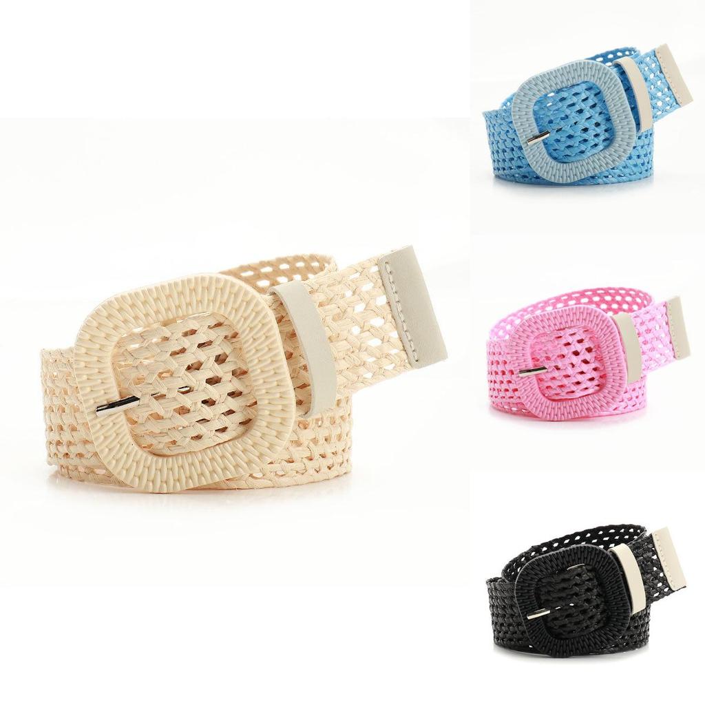 Woven Womens Belt With Plastic Buckle For Summer Casuals Elegant Fashionable Accessory For Dresses