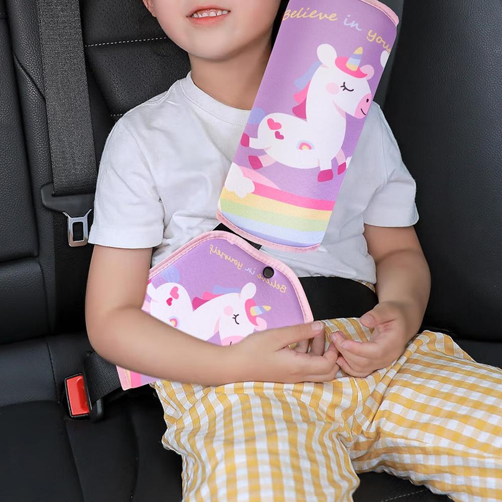 2 Pcs Safety Cover Child Safety Belt Shoulder Pad For Car Seat Belt