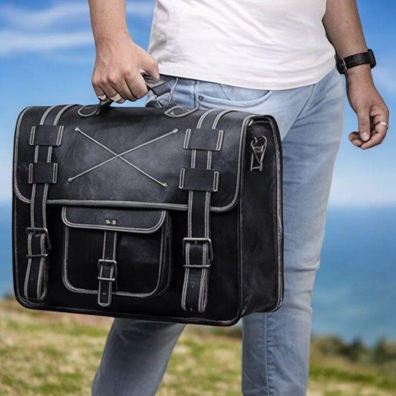 

Кожаный мессенджер, сумка для ноутбука, портфель, через плечо, офисная сумка, сумка-мессенджер в деревенском винтажном стиле, подарки на День святого Валентина для мужчин 18 x 14 x 6 in