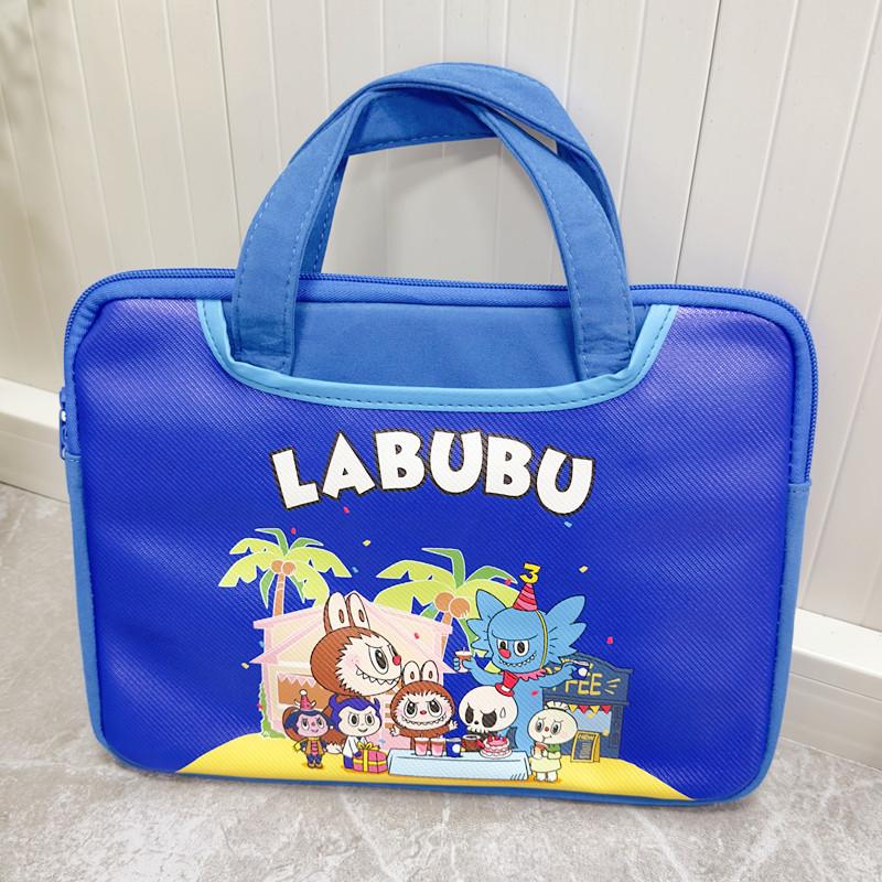 Labubu storage bag cartoon cute portable notebook ipad small computer bag