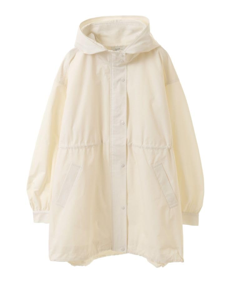 Earth Music Ecology Drawstring Ivory & Women's Mid-Length Hoodie,