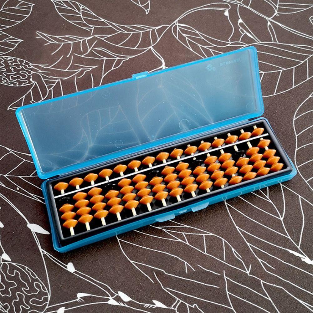 

Різнокольоровий Абак з коробкою для зберігання Пластикова рахівниця Монтессорі Рахункові кісточки Дошкільний коричневий