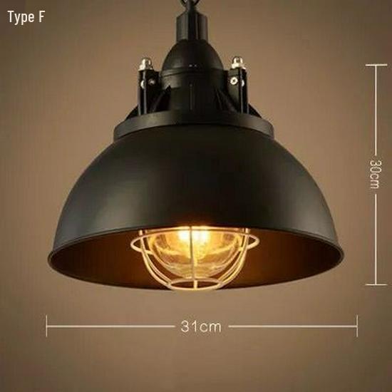 American Retro Wrought Iron Pendant Lamp for Restaurants and Bars