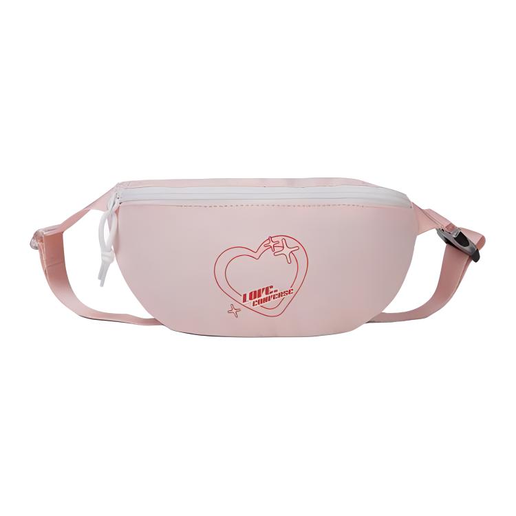 New Converse Polyester Sling Bag Fanny Pack Shoulder Bag Crossbody Bag Regular Unisex Pink 10026892-A01