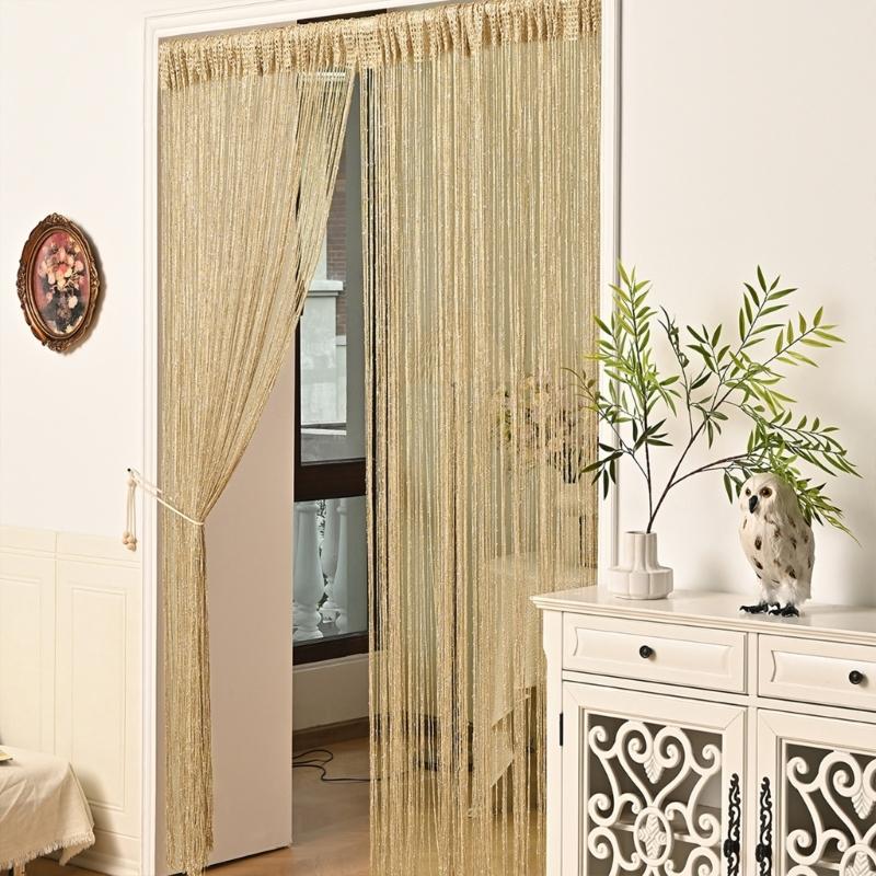 Modern Line Window Net Curtain Against Culicid Plan Thin Polyester Substance Simple Home Improve