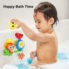 Bath Toys for Toddlers 1-3Y, Compatible with All Bathtubs – Durable Monkey Caterpillar with 2 Suction Cups