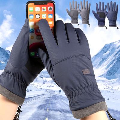 Motorcycle Gloves for Men Women Outdoor Cycling Windproof Waterproof Motorcycle Equipment Winter Thickened Velvet Warm Gloves