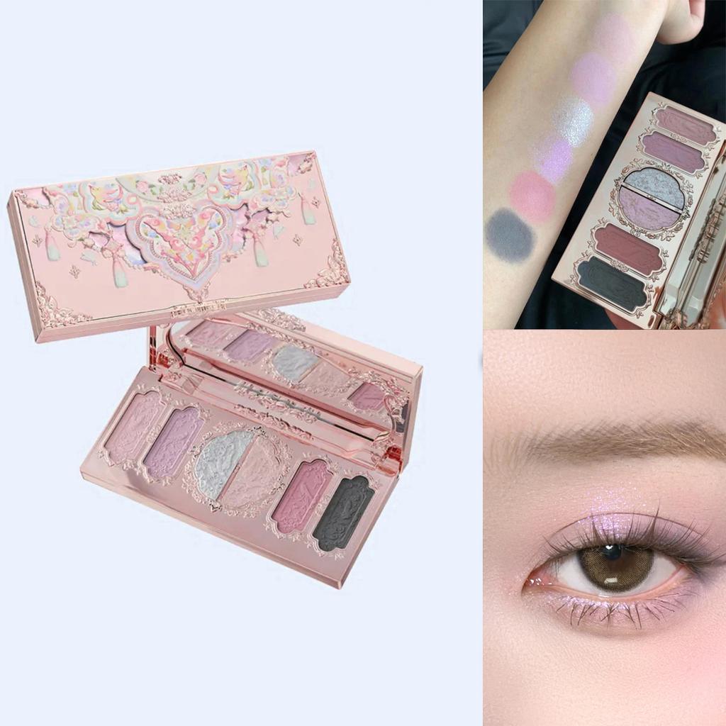 Flower Knows 2026 Bunny Garden Oogschaduw Palet Schattig Konijn Thema Alles-in-één Cosmetische Collectie met Blush & Highlighter