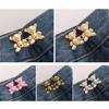 Button Pin Detachable Decorative Waist Buckles No Sewing Bear Waist Tighten Cute Bear Metal Tighten Waist Button Pin