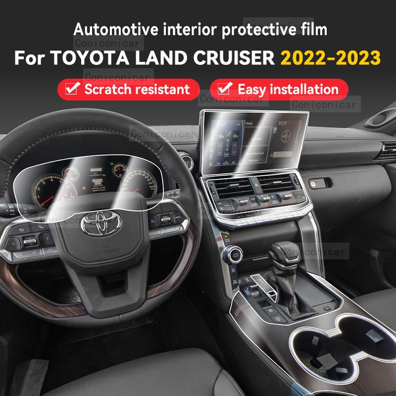 For TOYOTA LAND CRUISER 2022 2023 2024 Car Panel Film Dashboard Protective Sticker Interior Anti-Scratch Film Accessories