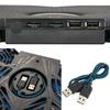 DIGITAL SUPPLY FACTORY Cooler para Laptop Ohm Electric com 4 volumes de ar com suporte Preto (Ventiladores equipados/Ajuste contínuo/Compatível 11,6~17 polegadas