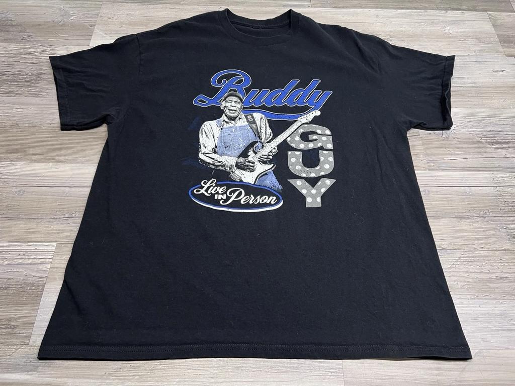 Maglietta Vintage Concerto Buddy Guy Damn Right Farewell Tour Leggenda della Chitarra Taglia XL