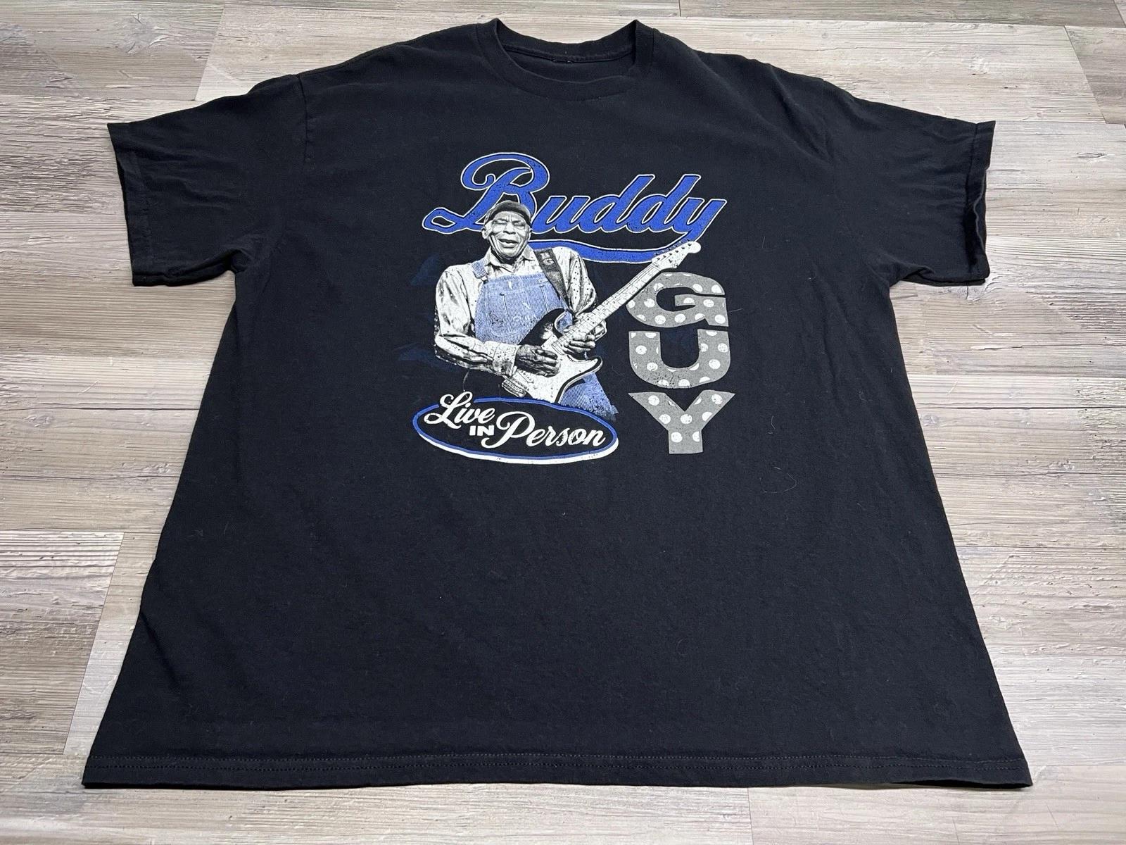 Vintage Buddy Guy Concert T-Shirt Damn Right Farewell Tour Guitar Legend Size XL S