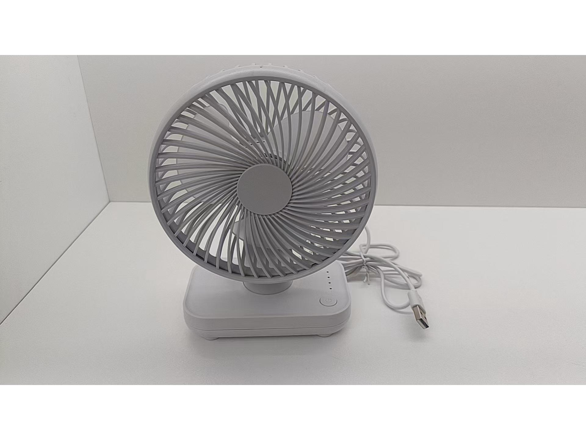 

USB Rechargeable Foldable Desktop Fan with Display & Auto Oscillation for Dorm Rooms 140*75*185 mm