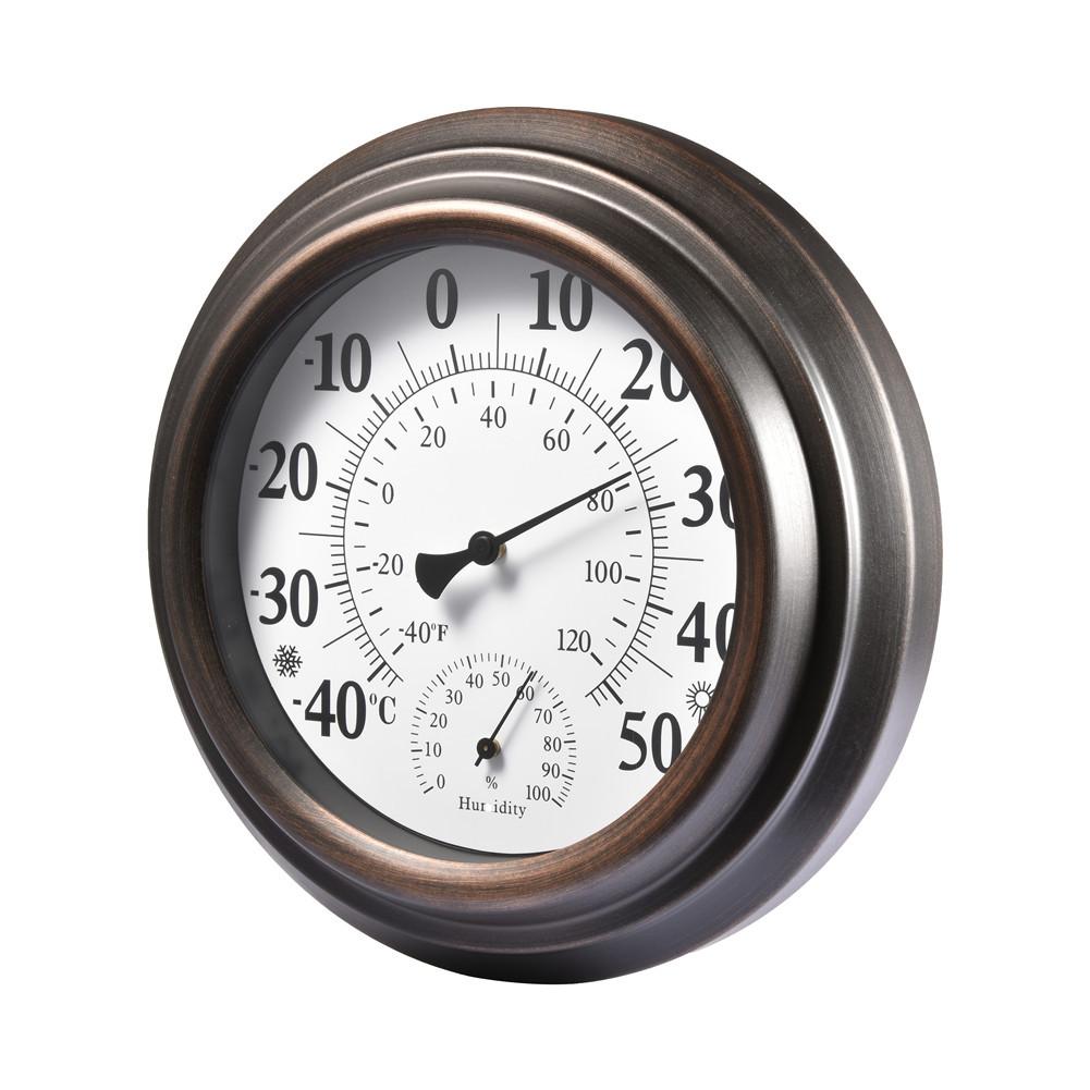 

20СМ Комнатный Уличный Термометр Гигрометр Антикварный Окрашенный Железный Корпус Прибор для Измерения Температуры и Влажности Шкала US/EU