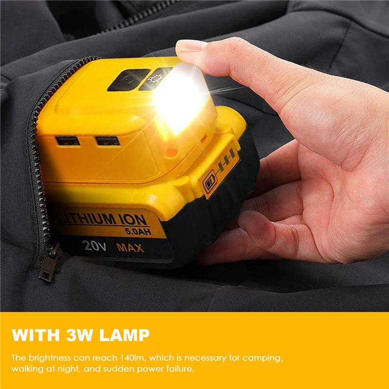 AD23-DCB090 Battery Adapter DCB090 Power Source Charger Converter For  18V 20V Max Lithium Battery With DC Port