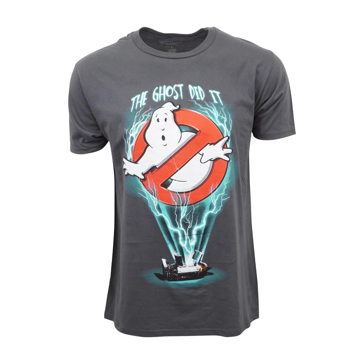 Unisex Adult Casual Graphic GHOSTBUSTERS THE GHOST DID IT T SHIRT O... S