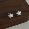 Brushed Ball Earrings Women's High-end Matte Niche Design Light Luxury Temperament Ball Ear Buckle Texture Retro Stud Earrings