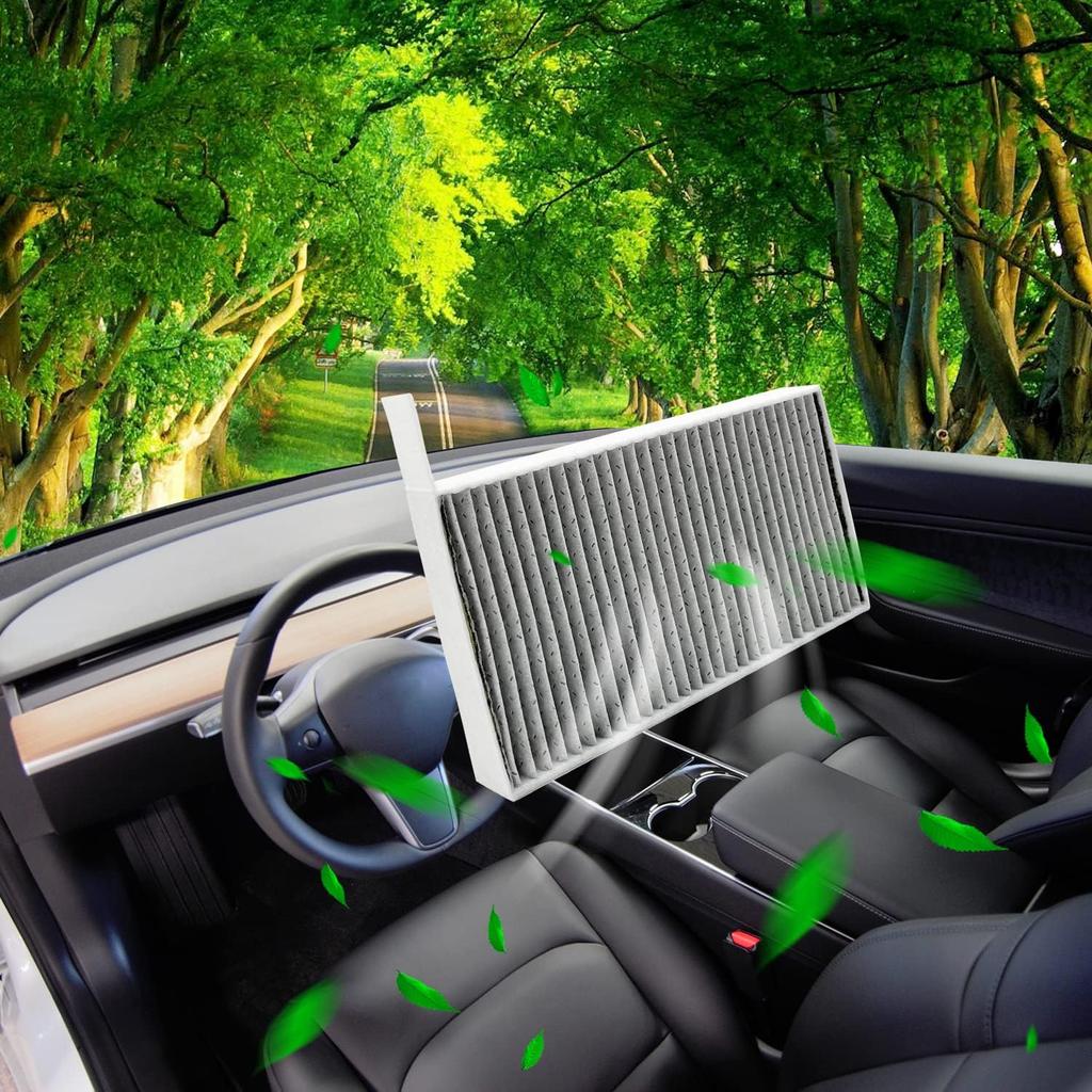 JOJOMARK Cabin Air Filter Fits For Tesla Model 3/Y With Activated Carbon Fit For 2016-2024 Model 3/    2024 Model Y
