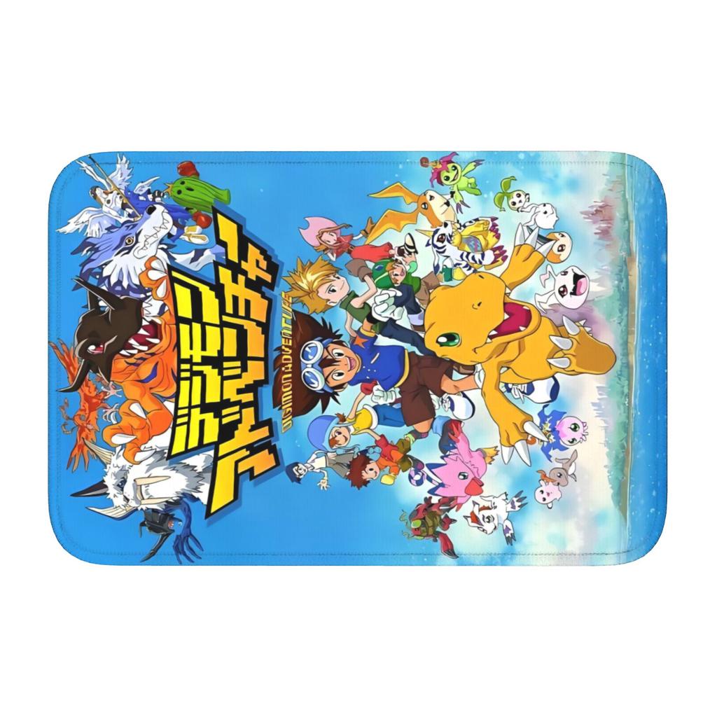 Personalized Digimon Japane  Doormat Mat Anti-Slip Anime Manga Video Game  Kitchen Bathroom Toilet Rug Carpet 40*60cm