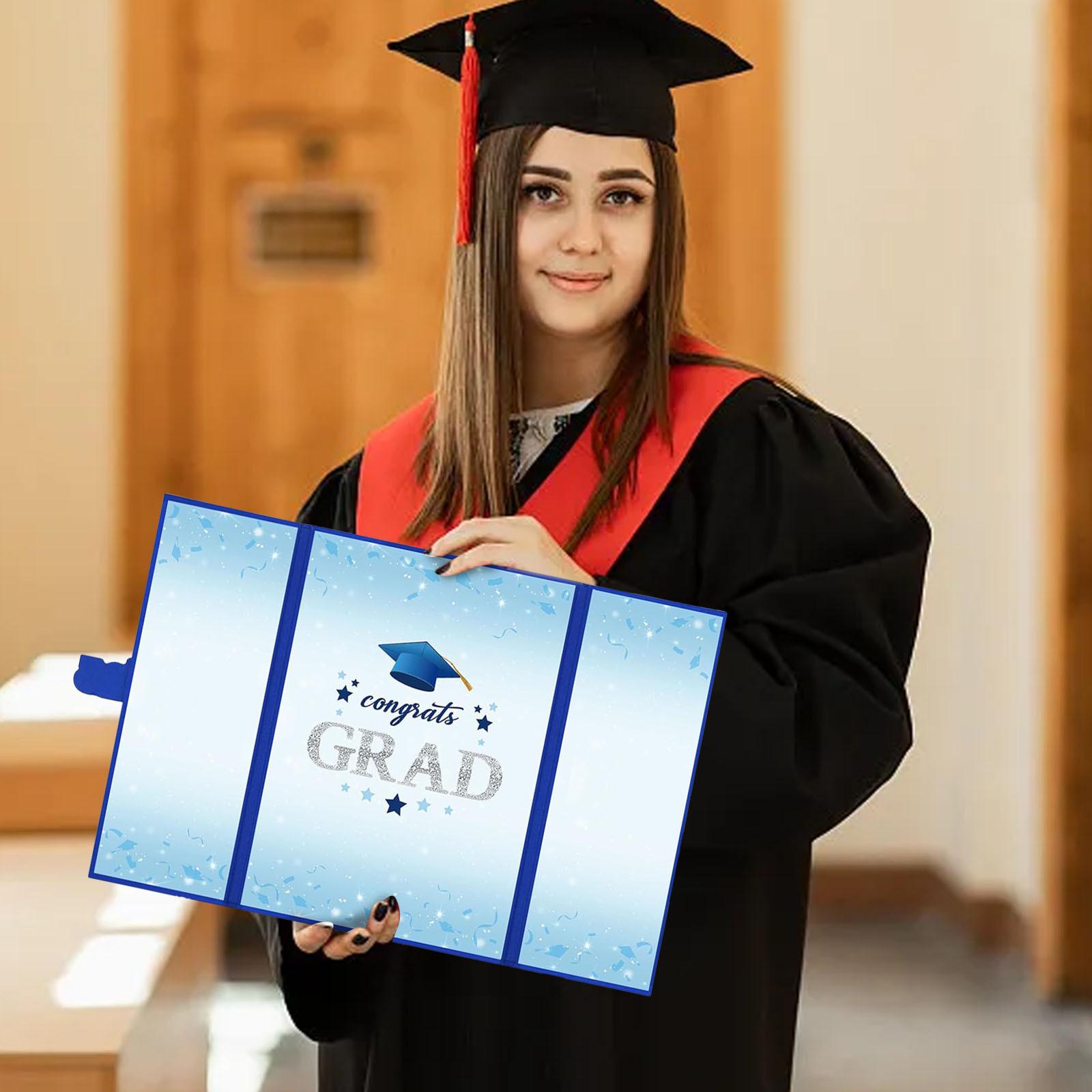 Graduation Party Decorated Greeting Cards Graduation Season Roster Guest Book Boxed Cards Fast Shipping One Size синий