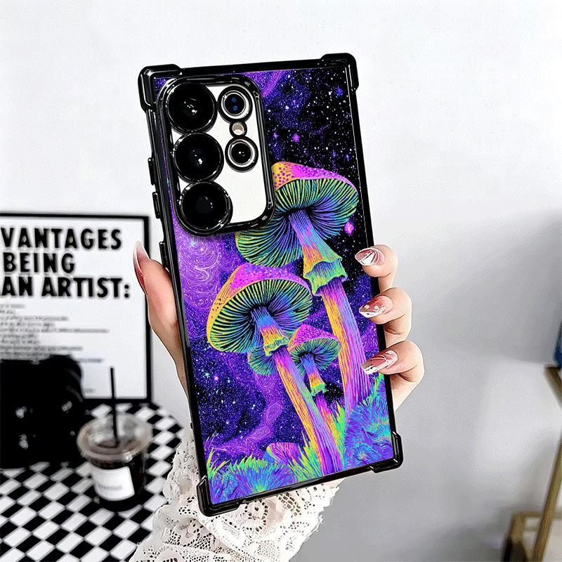 Weird Psychedelic Mushroom Soft Phone Case For Samsung Galaxy S26 Ultra S25 Edge S24 FE S23 Plus S22 S21 + S20 Plating Anti-Fall