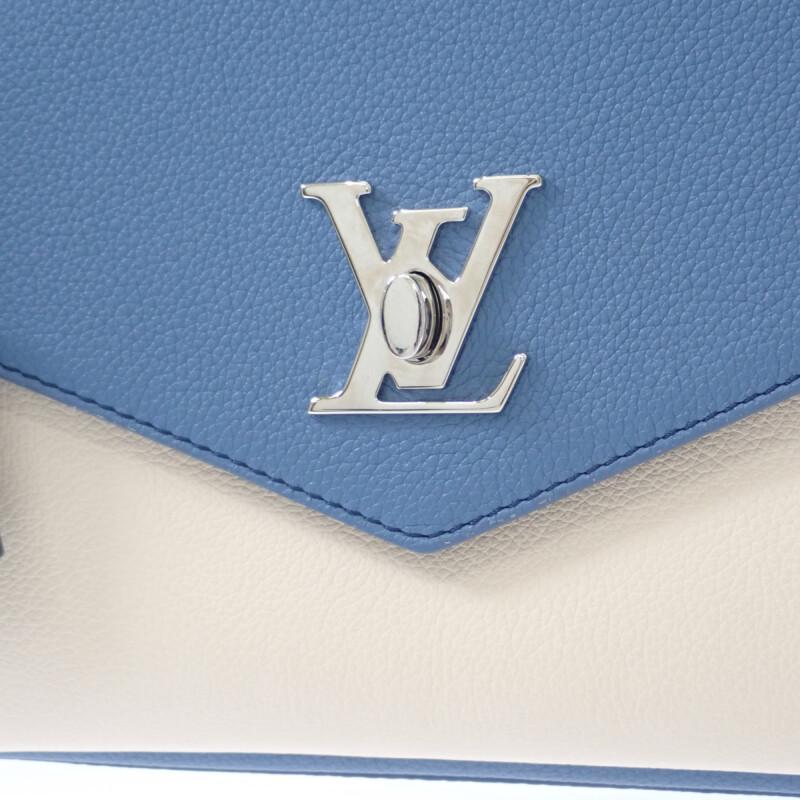 LOUIS VUITTON  M51415 2WAY bag blue/Ivory Taurillon Clemence Women