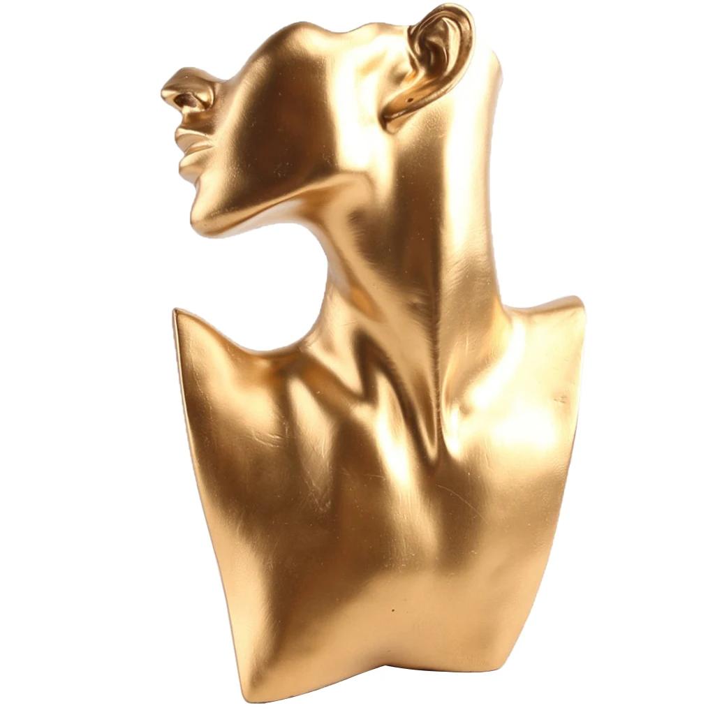 Resin Jewelry Pendant Necklace Mannequin Display Bust for Earring Holder Display Window Display Rack