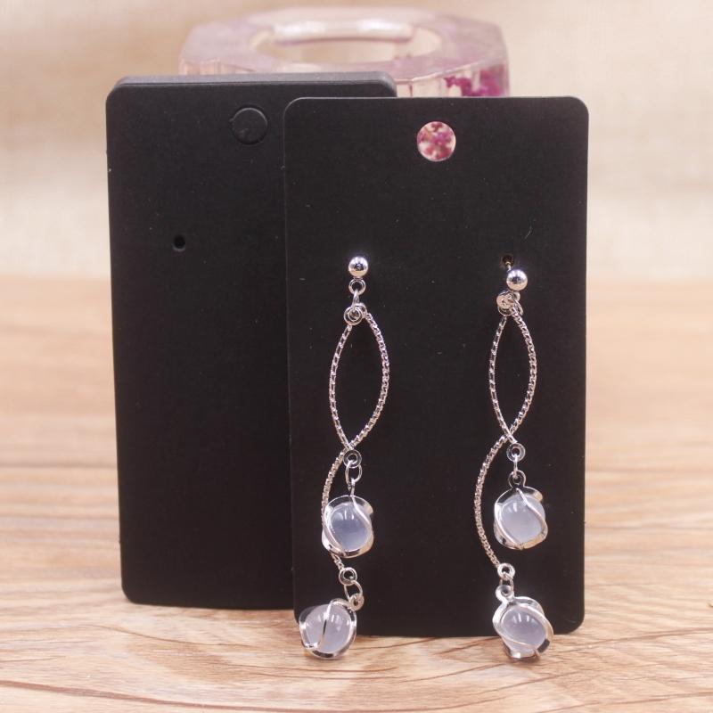 100pcs Earmail Set Cards Solid Color Earring Tags 5x9cm Jewelry Set Display Card