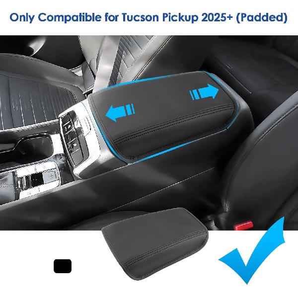 2024 2025 2026 Tucson Accessories Center Console Cover For Hyundai Tucson (SE/SEL/SEL Convenience/XRT/N Line/Limited), Waterproof&Comfy Leather