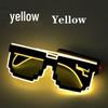 LED Mosaic Party Sunglasses - Cool Night Glow Glasses for Birthdays, Concerts, and Nightclubs