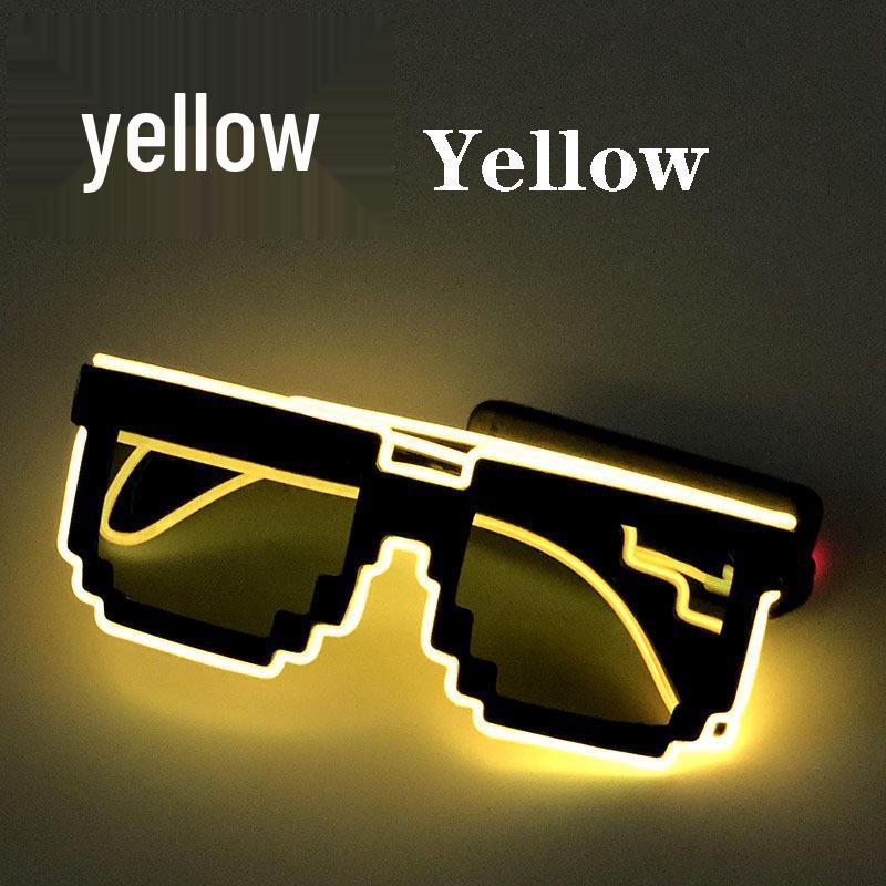 LED Mosaic Party Sunglasses - Cool Night Glow Glasses for Birthdays, Concerts, and Nightclubs