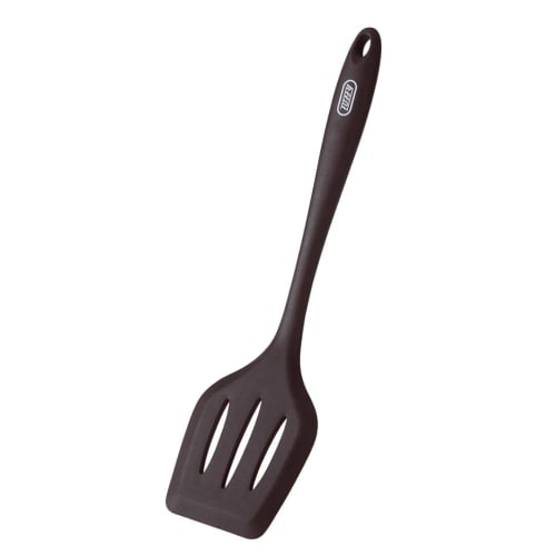 

Toffy Silicone Turner K-KU13 (Dark Brown) Silicone Spatula for Stir-Frying, Turning, Scooping, and Cutting (K-KU13-DBR)