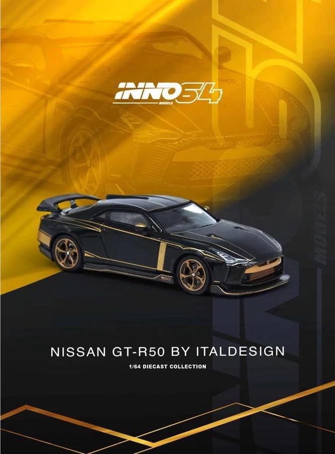 INNO Models 1/64 Scale GT-R50 by ITALDESIGN Black Nissan GT-R50 by ITALDESIGN [Parallel Import]