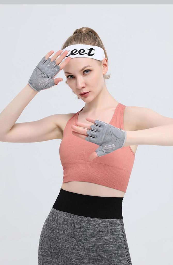 New Unisex Fitness Gloves: Outdoor Cycling, Half-Finger, Wear-Resistant, Non-Slip, Shock-Absorbing, Palm Protection, Breathable