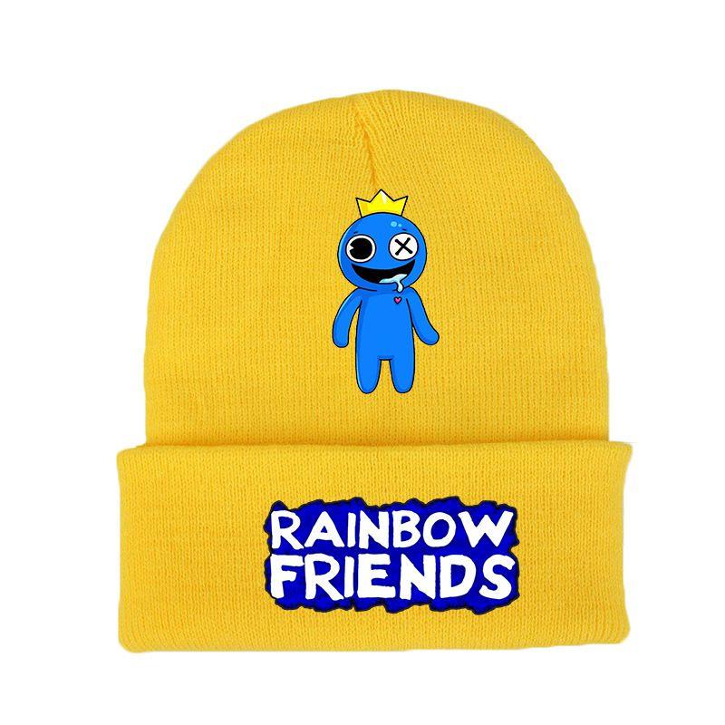 Rainbow Friends Roblox Black Knitted Cap Printed Hat Warm Men Women Gift Xmas
