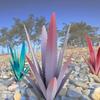 Metal Agave Plant Sculpture Creative Artificial Tequila Landscape Sculpture Rustic Simulation Green Plant Home Decoration