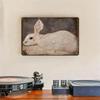 Vintage Metal Poster Rabbit Country Style Bar Wall Decor