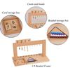 Montessori Zahlen 1-9 11-19 1-19 Internationale Version Perlenrahmen Mathematisches Spielzeug Farbige Perlen Zehnerschritte Brett Gruppe Lernspielzeug