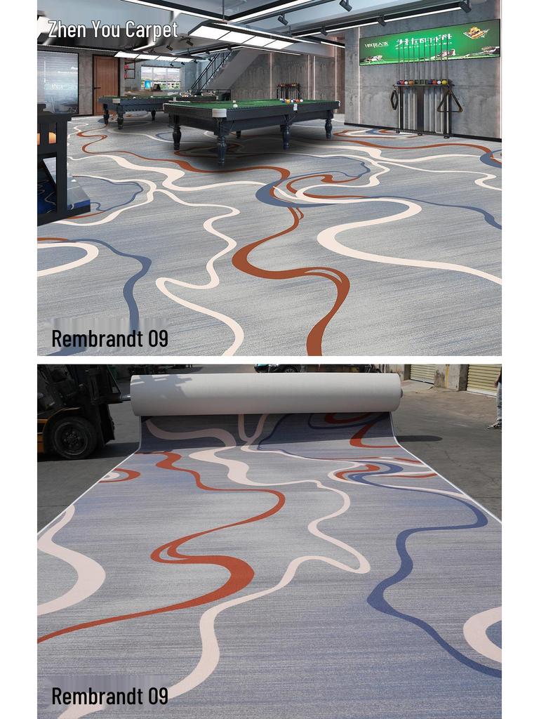 Fire-Resistant, Durable, Colorfast Billiard Room Nylon Carpet 650g