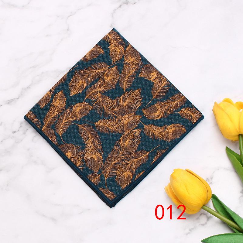Men'S Pocket Towel Polyester Suit Dress Chest Towel Multi-Color Handkerchief Geometry Square Towel Source Sales
