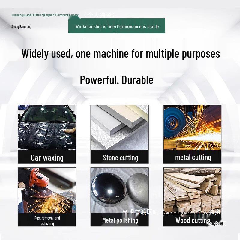 4-Inch Industrial Pneumatic Angle Grinder and High-Speed Polisher for Cutting, Grinding, and Polishing