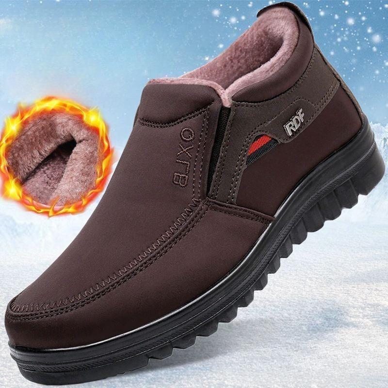Warm and Comfortable Men's Snow Shoes for Outdoor Hiking and Trekking Winter Shoes