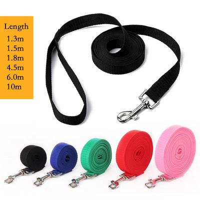 Long Tow Rope Dog Leashes 3 Colors 1.5M 1.8M 3M 4.5M 6M 10M Pet Walking Training Leash Cats Dogs Harness Collar Lead Strap